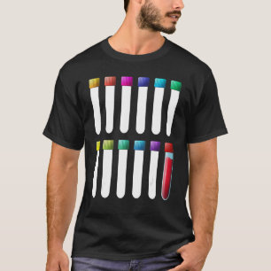 Laboratory Test Tubes Phlebotomist Phlebotomy Men  T-Shirt