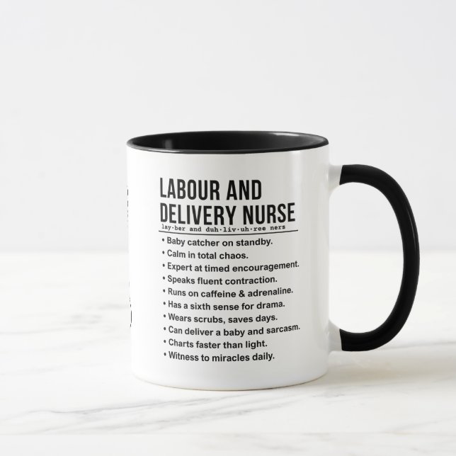 Labour and delivery mug (Right)