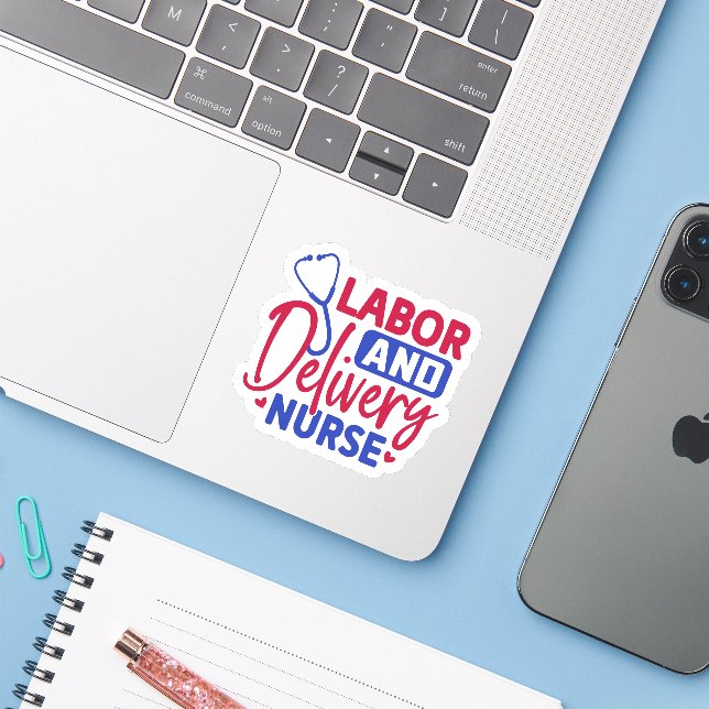 Labour and Delivery Nurse (Laptop w/ iPhone)