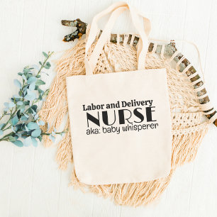 Labour and Delivery Nurse, aka Baby Whisperer Retr Tote Bag