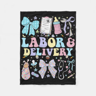 Labour And Delivery Nurse Coquette Landd Nurse Eas Fleece Blanket