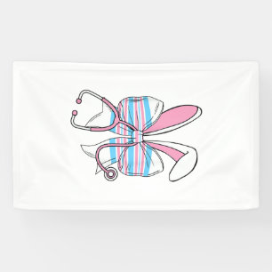 Labour And Delivery Nurse Easter Bunny Ears Baby B Banner