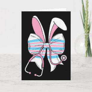 Labour And Delivery Nurse Easter Bunny Ears Baby B Card