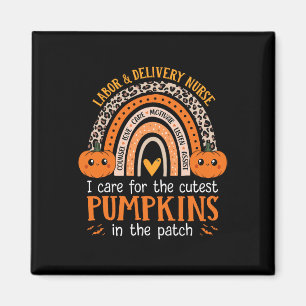 Labour and Delivery Nurse Halloween LandD Nurse Cu Magnet