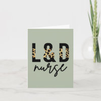 Labour and delivery nurse L & D Cheetah print