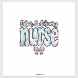 Labour and Delivery Nurse Vintage Floral Shirt Des