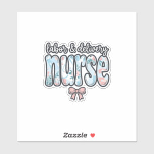 Labour and Delivery Nurse Vintage Floral Shirt Des