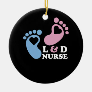 Labour and Delivery Nurses Ceramic Tree Decoration