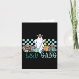 Labour And Delivery Pumpkin Ghost Landd Gang Weste Card