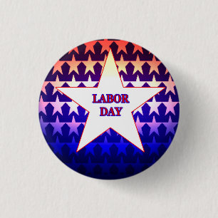 Labour Day 3 Cm Round Badge