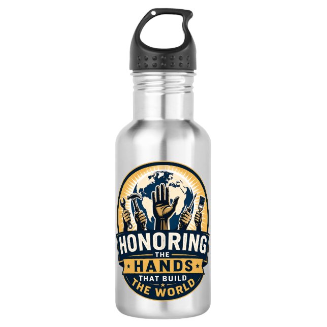 Labour Day  532 Ml Water Bottle (Front)