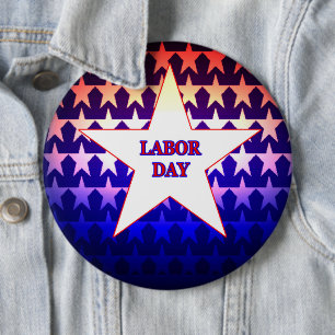 Labour Day 6 Cm Round Badge