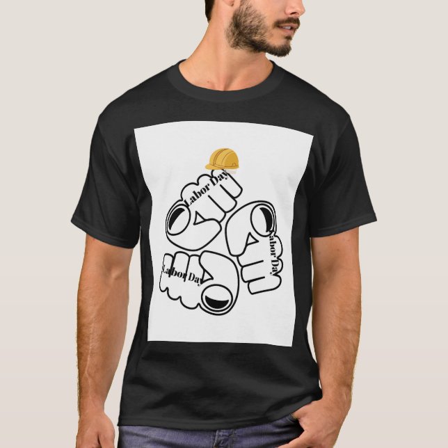 Labour Day Celebration – Honouring Hard Work & Ame T-Shirt (Front)