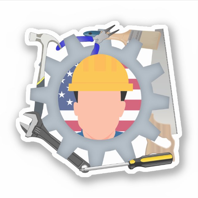 Labour Day Construction Worker (Front)