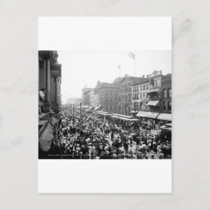 Labour Day Crowd, Buffalo, NY: 1900 Postcard
