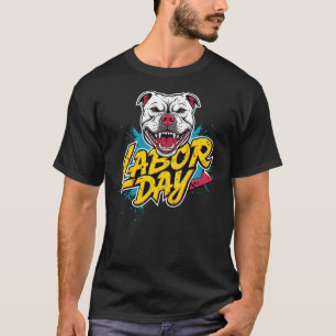 Labour Day Dog Smile face T-Shirt