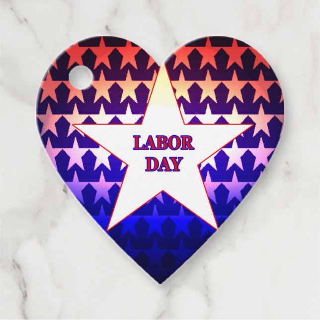 Labour Day Favour Tags (Front)