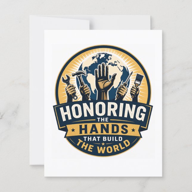 Labour Day Flat Card (Front)