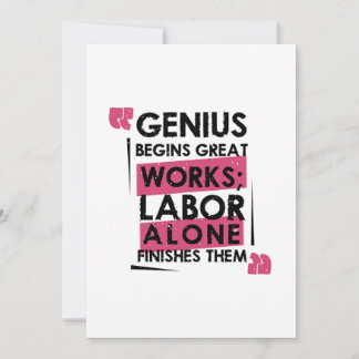 Labour day genius holiday card