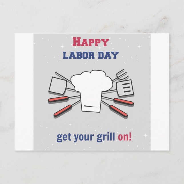 Labour Day Holiday Postcard (Front)