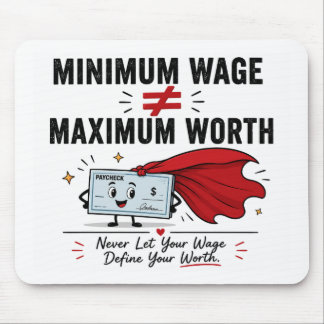 Labour Day Humour Mouse pad-Paycheck Pad