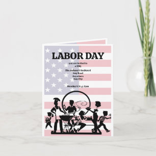 Labour Day invitation to BBQ (editable)