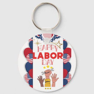 Labour day key ring