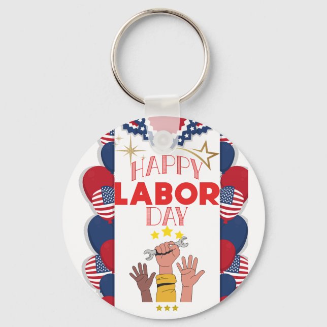 Labour day key ring (Front)
