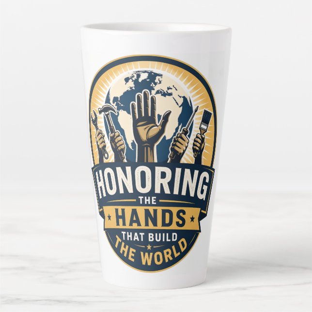 Labour Day  Latte Mug (Front)