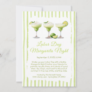 Labour Day Margarita Night Invitation – Patriotic 