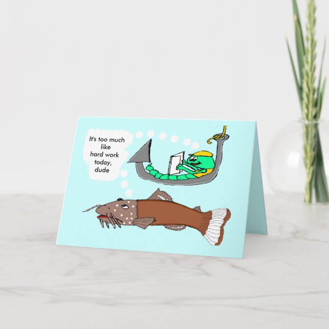 Labour Day - NOT fishing! Card (Front)