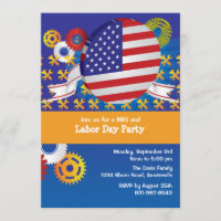 Labour Day Party Invitation