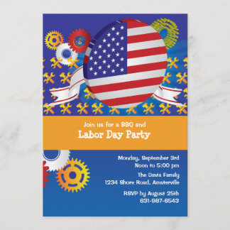 Labour Day Party Invitation