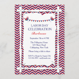 Labour Day Party Invitation
