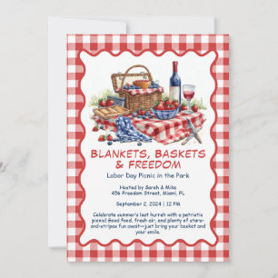 Labour Day Picnic Invitation – Patriotic Outdoor