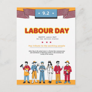 Labour Day Postcard