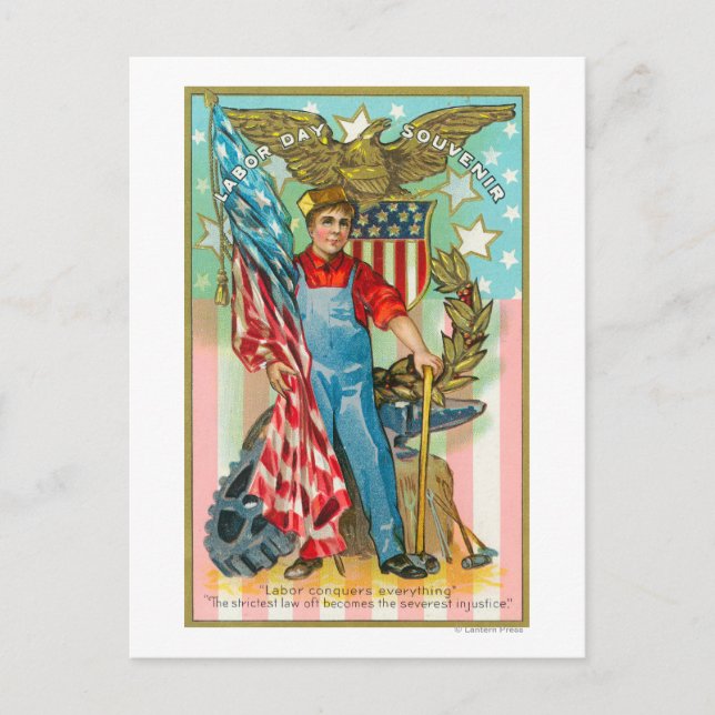 Labour Day Souvenir Postcard (Front)