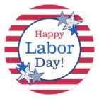 Labour Day Stars and Stripes Cool Modern Patriotic