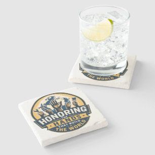 Labour Day Stone Coaster