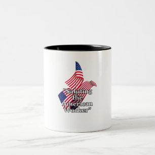 Labour Day Two-Tone Coffee Mug