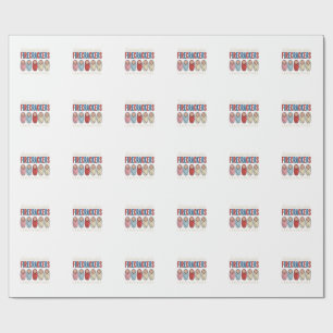 Labour & Delivery Firecrackers Cute Baby Nurse Des Wrapping Paper