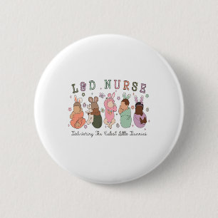 Labour Delivery Nurse Delivering The Cutest Little 6 Cm Round Badge