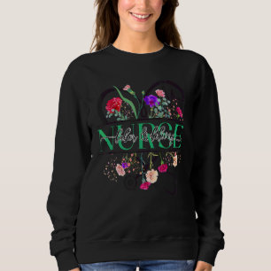 Labour & Delivery Nurse Flower Stethoscope Floral Sweatshirt