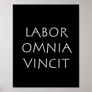 Labour omnia vincit poster