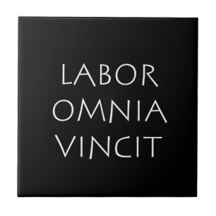 Labour omnia vincit tile