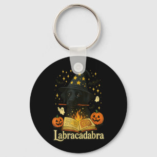 Labracadabra Black Labrador Wizard Halloween Key Ring