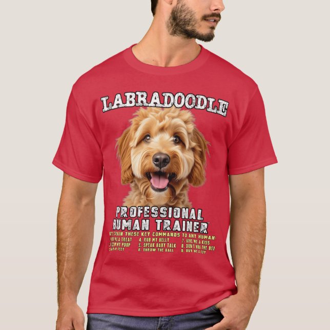 Labradle Professional Hurainer Labra Doodle creati T-Shirt (Front)