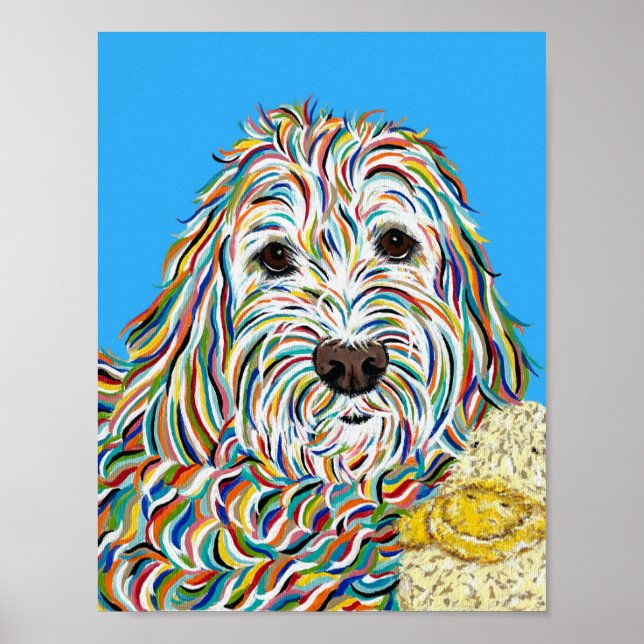 Labradoodle and Ducky Poster (Front)