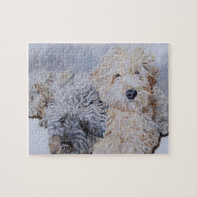 Labradoodle and Goldendoodle Jigsaw Puzzle (Horizontal)