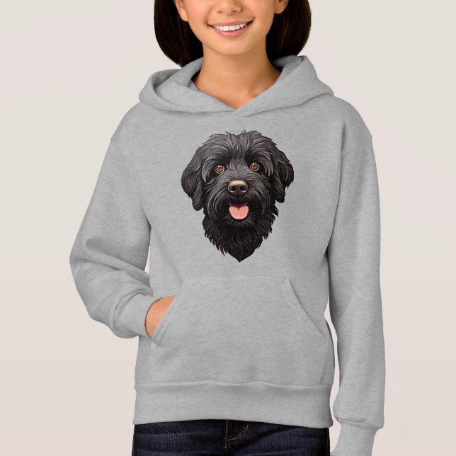 Labradoodle Black Dog (Front)